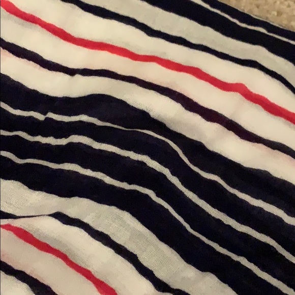 Express Black White and Red Circle Scarf - Picture 6 of 6